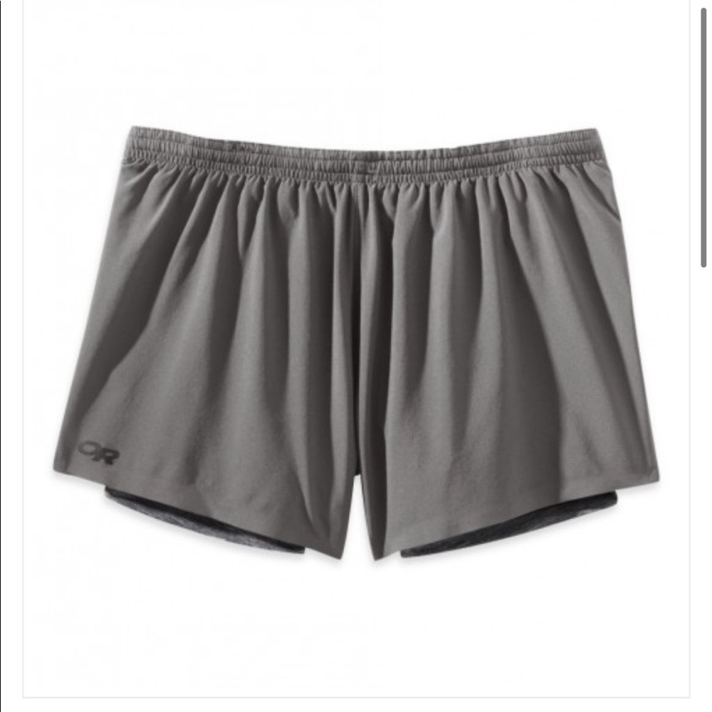 Outdoor Research | Moxie Lined Athletic Shorts Gray Size Medium NWT